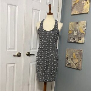 Max Studio Medium Gray Tank Textured Dress